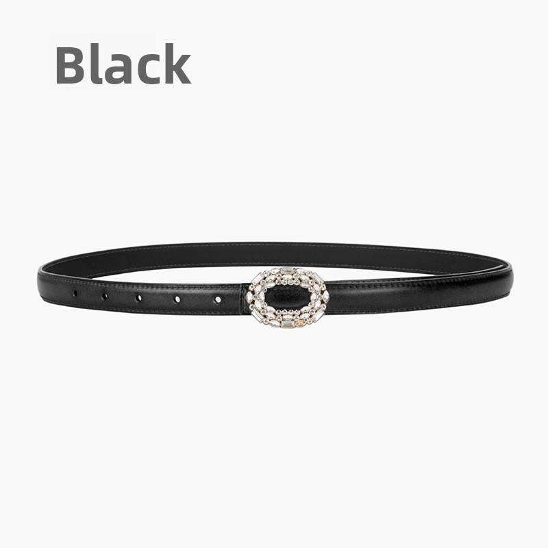 Mei Women s belt rhinestone inlaid round buckle jeans decorative belt genuine leather smooth buckle belt 105cm
Mei Women s belt rhinestone inlaid round buckle jeans decorative belt genuine leather smooth buckle belt 105cm