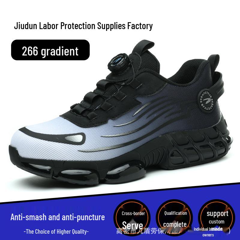 Steel Toe Safety Work Shoes: Lightweight, Anti-Smash, Anti-Puncture, Breathable Mesh, Comfortable, Button Style
Steel Toe Safety Work Shoes: Lightweight, Anti-Smash, Anti-Puncture, Breathable Mesh, Comfortable, Button Style