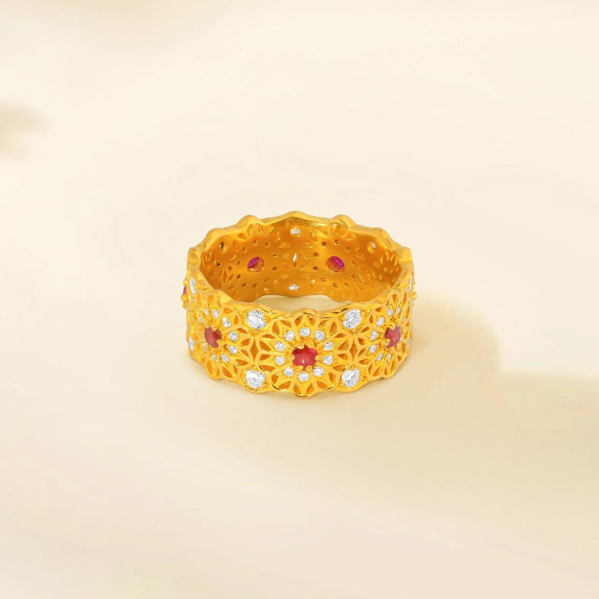 New Chinese Retro Red Corundum Rose Window Ring, National Style, Ancient Temperament, Niche Full of Diamonds, Rose Flower Ring Woman Resizable
New Chinese Retro Red Corundum Rose Window Ring, National Style, Ancient Temperament, Niche Full of Diamonds, Rose Flower Ring Woman Resizable