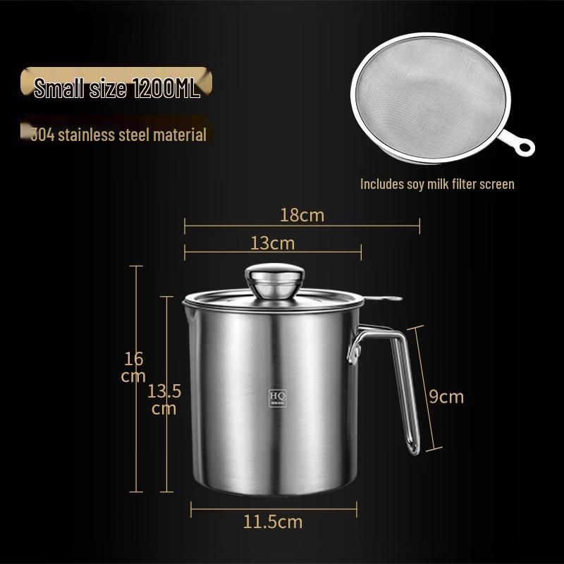 304 Stainless Steel Soy Milk & Juice Filter Jug
304 Stainless Steel Soy Milk & Juice Filter Jug