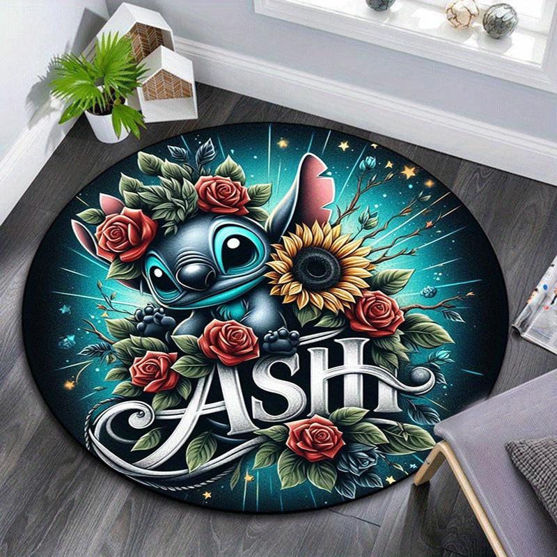 1pc Cute Stitch Round Area Rug - Non-Slip, Machine Washable Polyester Carpet for Living Room & Bedroom Decor 80cm by 80cm
1pc Cute Stitch Round Area Rug - Non-Slip, Machine Washable Polyester Carpet for Living Room & Bedroom Decor 80cm by 80cm
