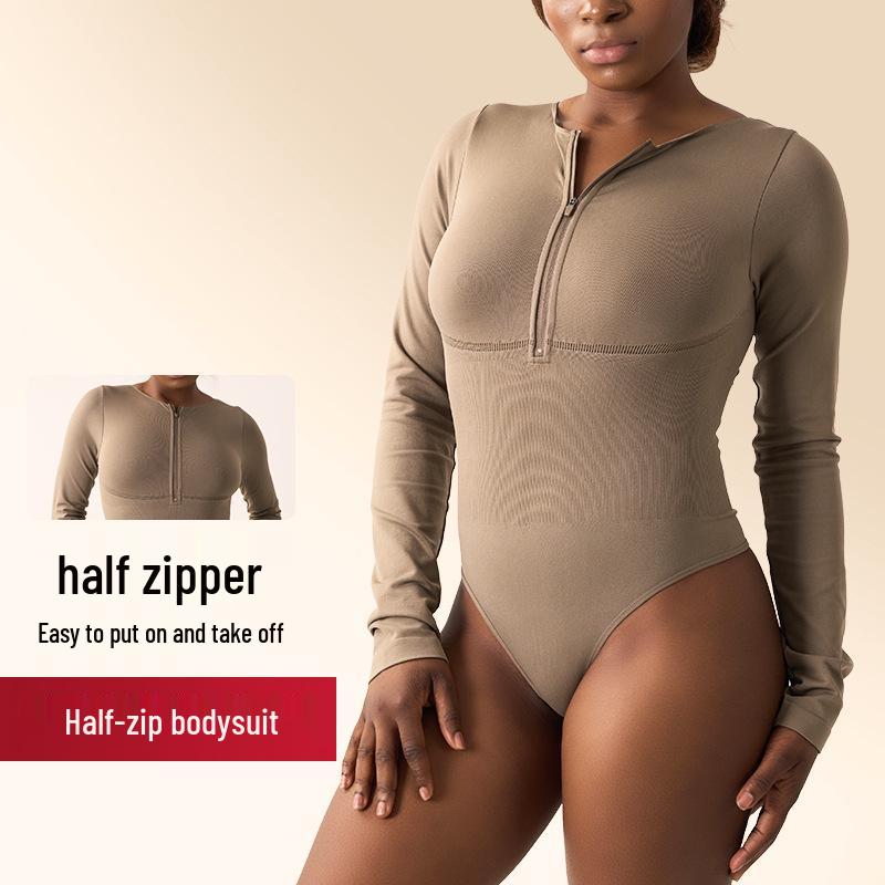 European & American Style Women s Sexy Tummy Control Ribbed Long Sleeve Round Neck Bodysuit Large
European & American Style Women s Sexy Tummy Control Ribbed Long Sleeve Round Neck Bodysuit Large