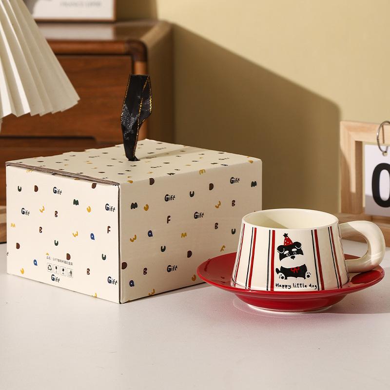 Schnauzer Mengfu Ceramic Coffee Cup Disc Set Gift High Precision Fresh Ceramic Cup Birthday Souvenir Water Cup 401-500ml
Schnauzer Mengfu Ceramic Coffee Cup Disc Set Gift High Precision Fresh Ceramic Cup Birthday Souvenir Water Cup 401-500ml