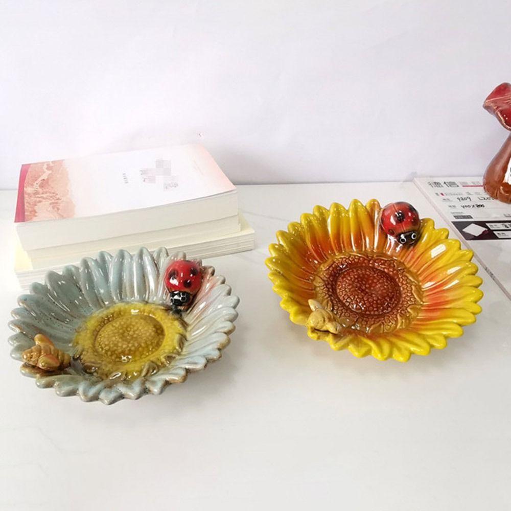 Cute Sunflower Jewelry Dish Creative Key Watch Tray Bowl Yellow Flower Plates For Entryway Table Style 1
Cute Sunflower Jewelry Dish Creative Key Watch Tray Bowl Yellow Flower Plates For Entryway Table Style 1