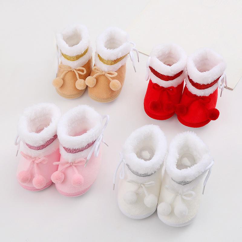 Baby Plush Shoes Soft and Comfortable Boots Bowknot Ball Decoration Soft Soled Cotton Toddler Shoes for Boys and Girls 14
Baby Plush Shoes Soft and Comfortable Boots Bowknot Ball Decoration Soft Soled Cotton Toddler Shoes for Boys and Girls 14