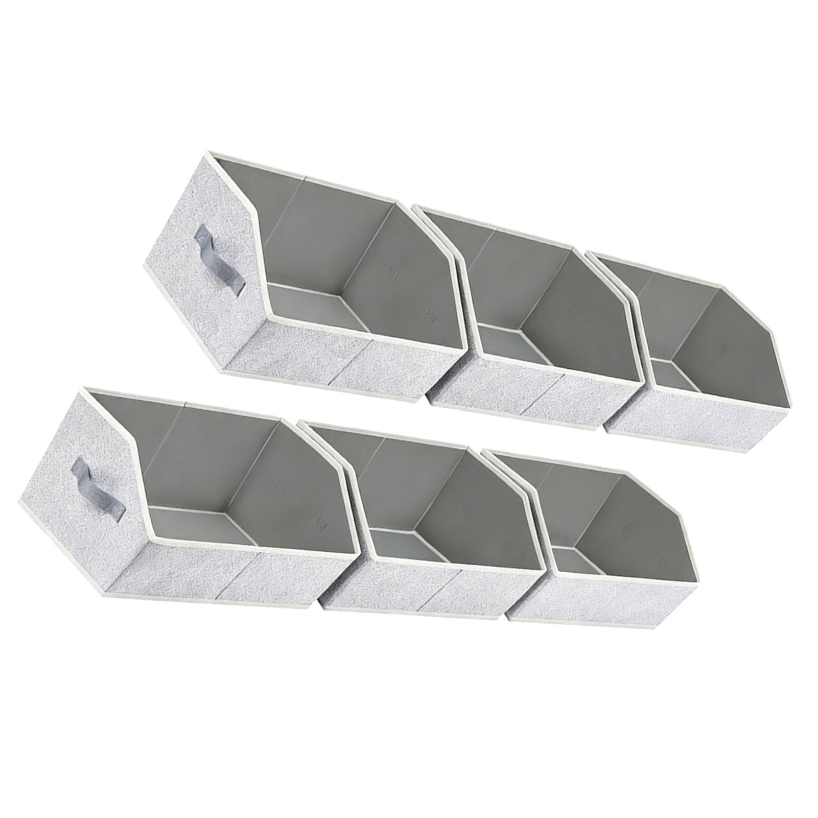 6Pcs Closet s Bins with Handles Fabric Trapezoid Large Shelf Baskets Collapsible Storage Foldable Clothes Containers Box
6Pcs Closet s Bins with Handles Fabric Trapezoid Large Shelf Baskets Collapsible Storage Foldable Clothes Containers Box