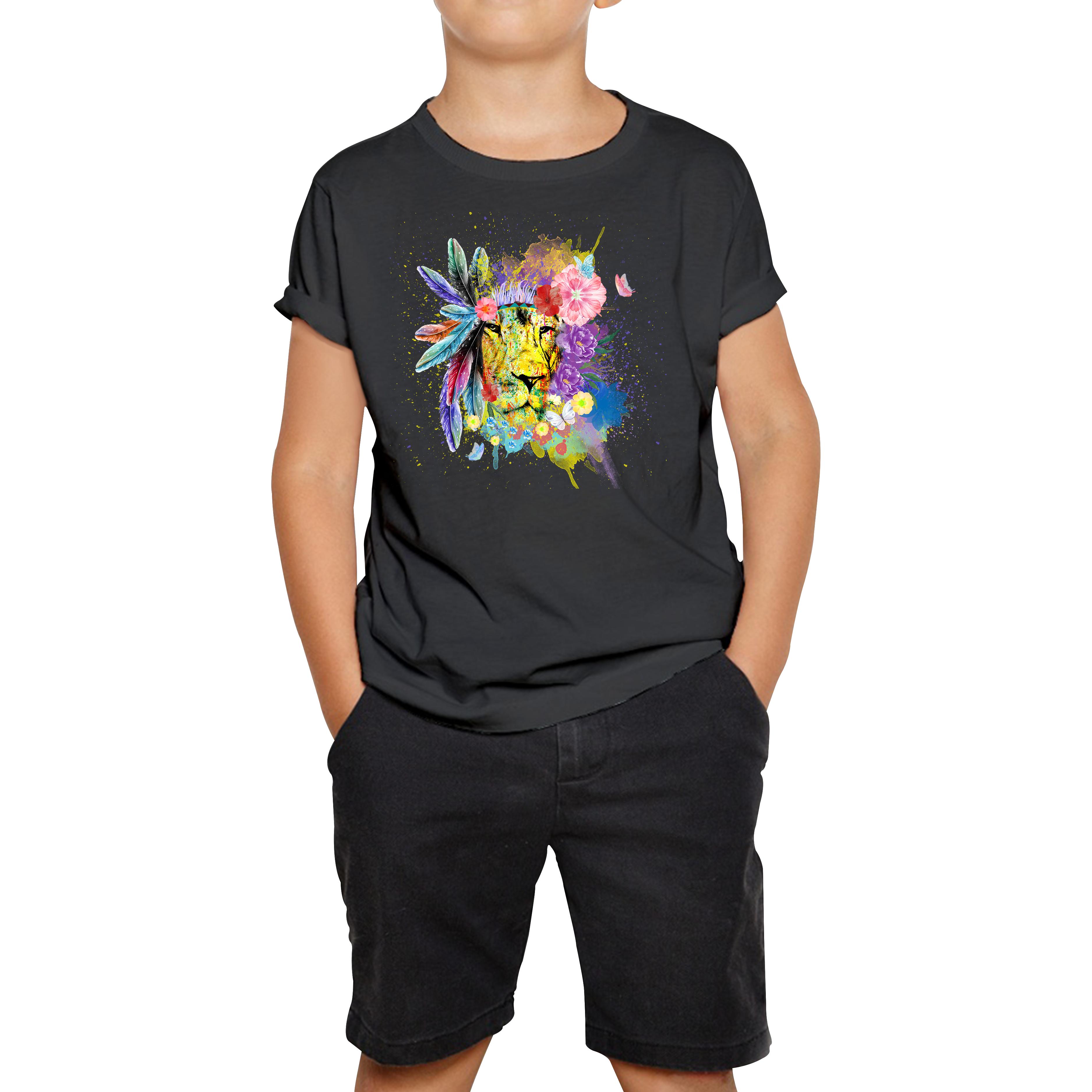 Colorful Lion Face Bohemian Kids T Shirt 130
Colorful Lion Face Bohemian Kids T Shirt 130