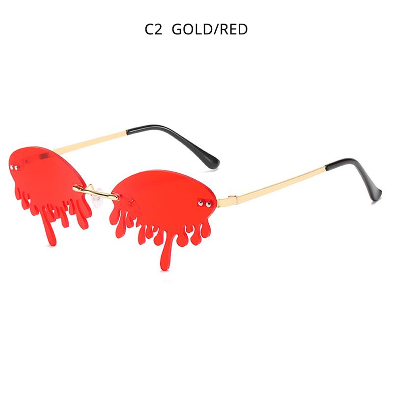 Fashion Rimless Women Sunglasses Unique Design Tear Sun Glasses Vintage Steampunk Party Shades красный
Fashion Rimless Women Sunglasses Unique Design Tear Sun Glasses Vintage Steampunk Party Shades красный