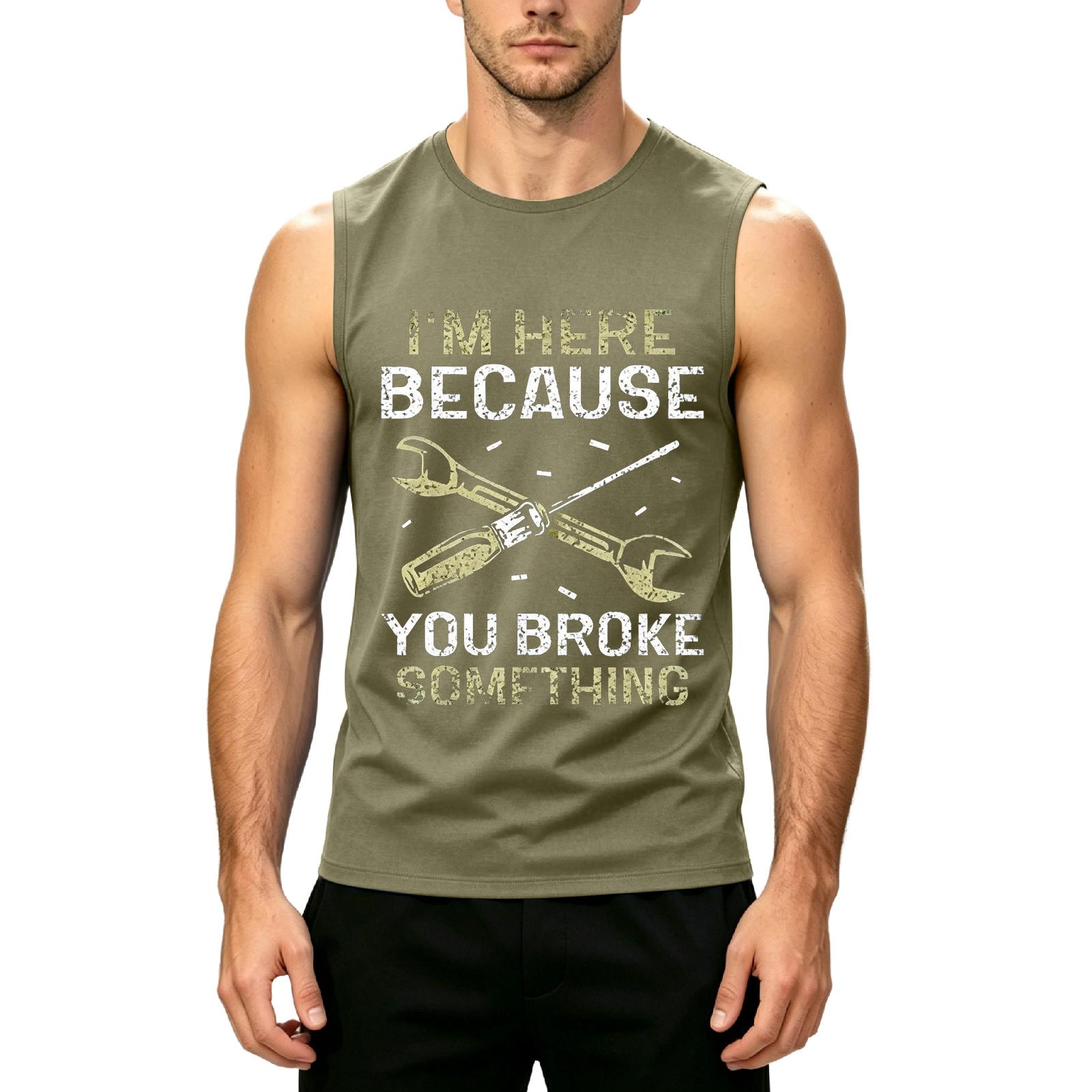 Men’s Sleeveless Crew Neck Tank Top with Labor Day Graphic Print Casual Fit Soft Lightweight Fabric for Daily Wear L армия зеленый
Men’s Sleeveless Crew Neck Tank Top with Labor Day Graphic Print Casual Fit Soft Lightweight Fabric for Daily Wear L армия зеленый