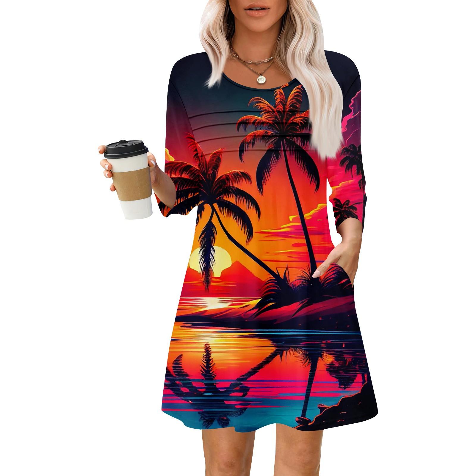 Жіночі літні повсякденні сукні в тонку смужку з довгим рукавом у складку з квітковим принтом XL червоний
Жіночі літні повсякденні сукні в тонку смужку з довгим рукавом у складку з квітковим принтом XL червоний