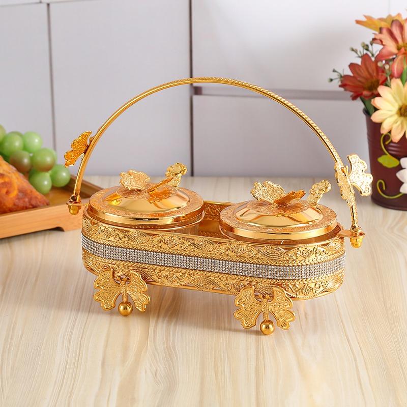 Golden Butterfly Wire Basket Decorated Seasoning Jar with Lid Seasoning Bottle Sugar Charm Set Spoon Kitchenware Two cans
Golden Butterfly Wire Basket Decorated Seasoning Jar with Lid Seasoning Bottle Sugar Charm Set Spoon Kitchenware Two cans
