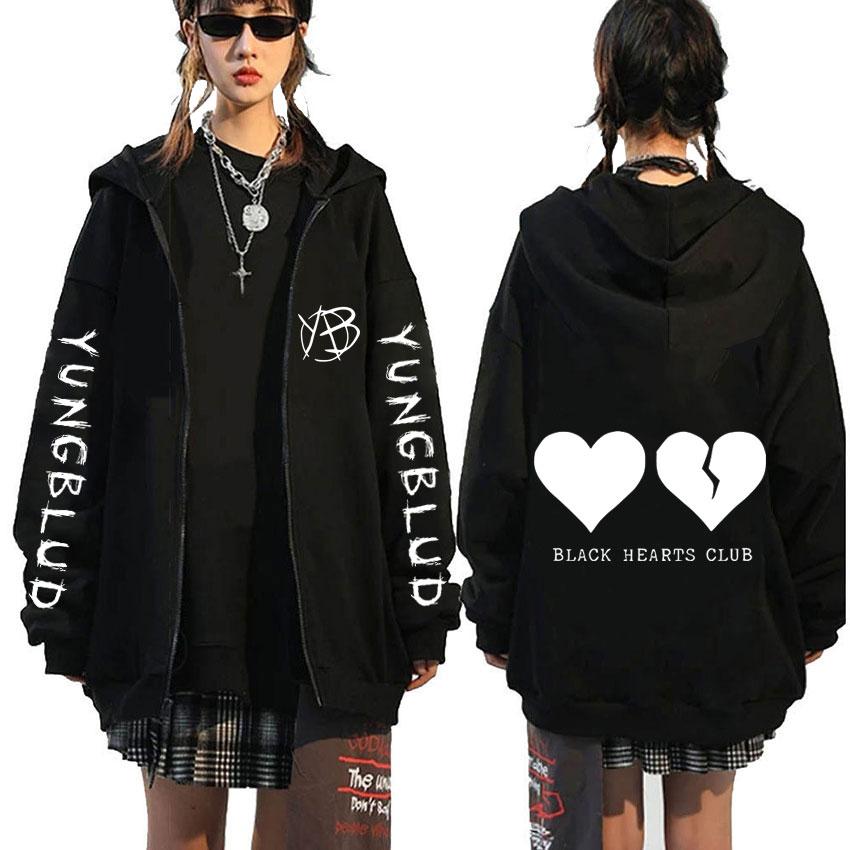 Співачка Yungblud Black Hearts Club Zipper Hoodie Чоловічі флісові бавовняні толстовки на блискавці Чоловічі жінки Rock Vintage Oversize Zip Up Jacket M чорний
Співачка Yungblud Black Hearts Club Zipper Hoodie Чоловічі флісові бавовняні толстовки на блискавці Чоловічі жінки Rock Vintage Oversize Zip Up Jacket M чорний