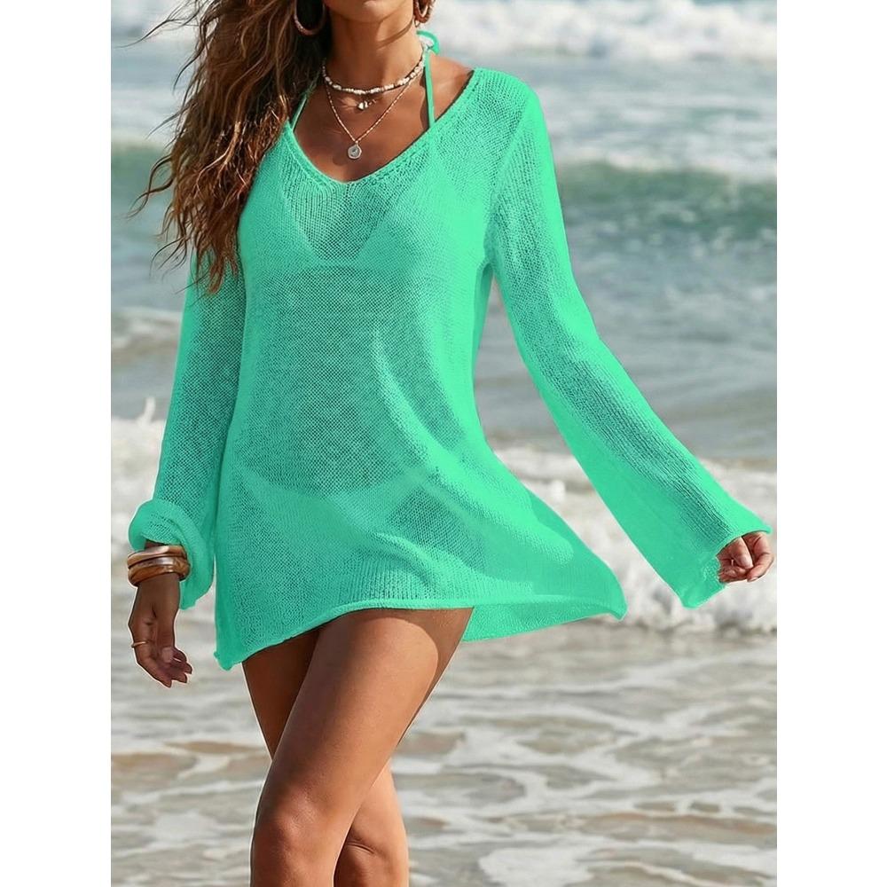 New Style See-through Swimsuit - Two-way Sexy Wear Method - Beach Vacation Knitted Solid-color High-waisted Short Skirt - Vacation Top XL зелений
New Style See-through Swimsuit - Two-way Sexy Wear Method - Beach Vacation Knitted Solid-color High-waisted Short Skirt - Vacation Top XL зелений