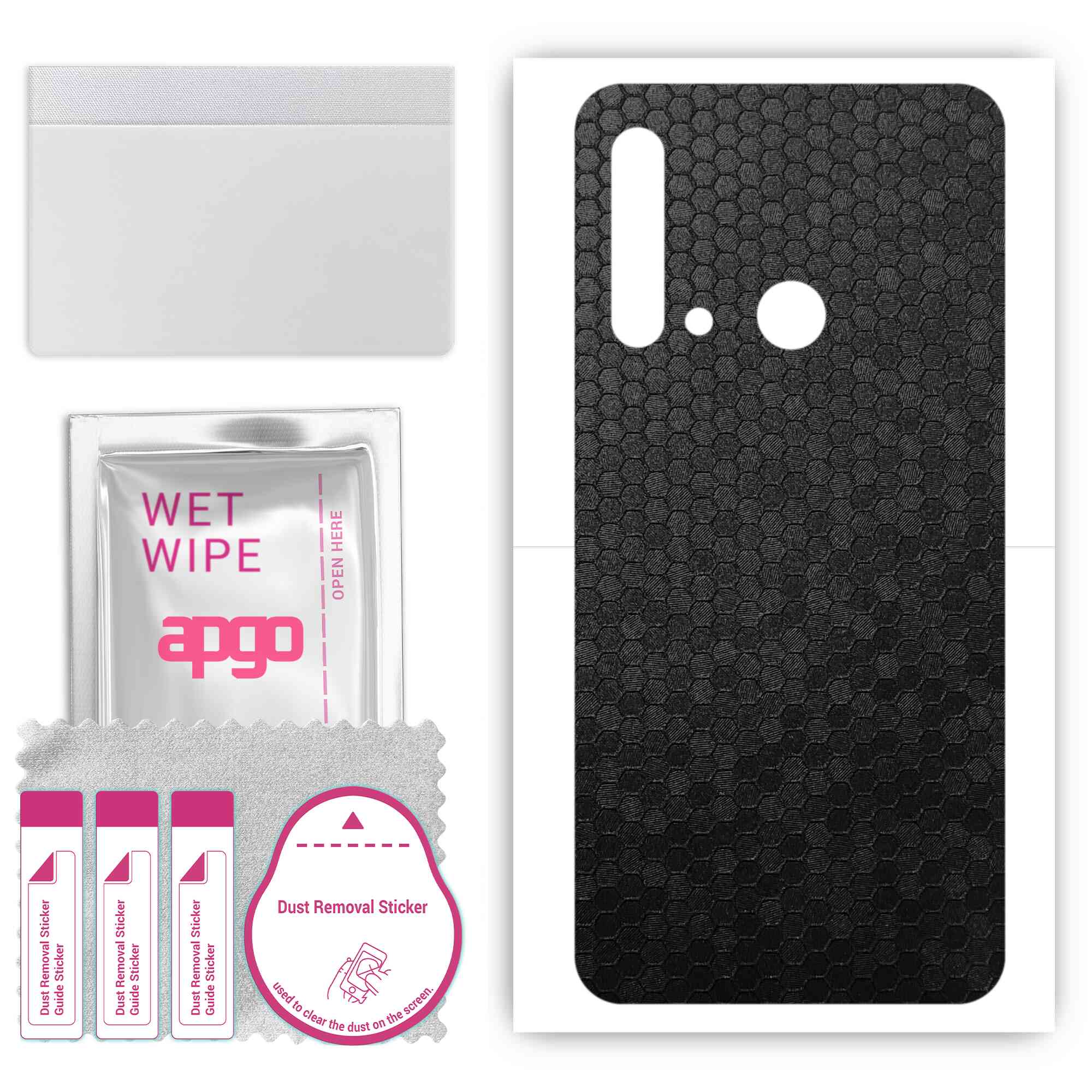 Apgo Protective Skin Sticker для задньої панелі, сумісний з Huawei P20 lite (2019 р), Обгортка плівка, фольга, вініл – візерунок у чорних сотах
Apgo Protective Skin Sticker для задньої панелі, сумісний з Huawei P20 lite (2019 р), Обгортка плівка, фольга, вініл – візерунок у чорних сотах