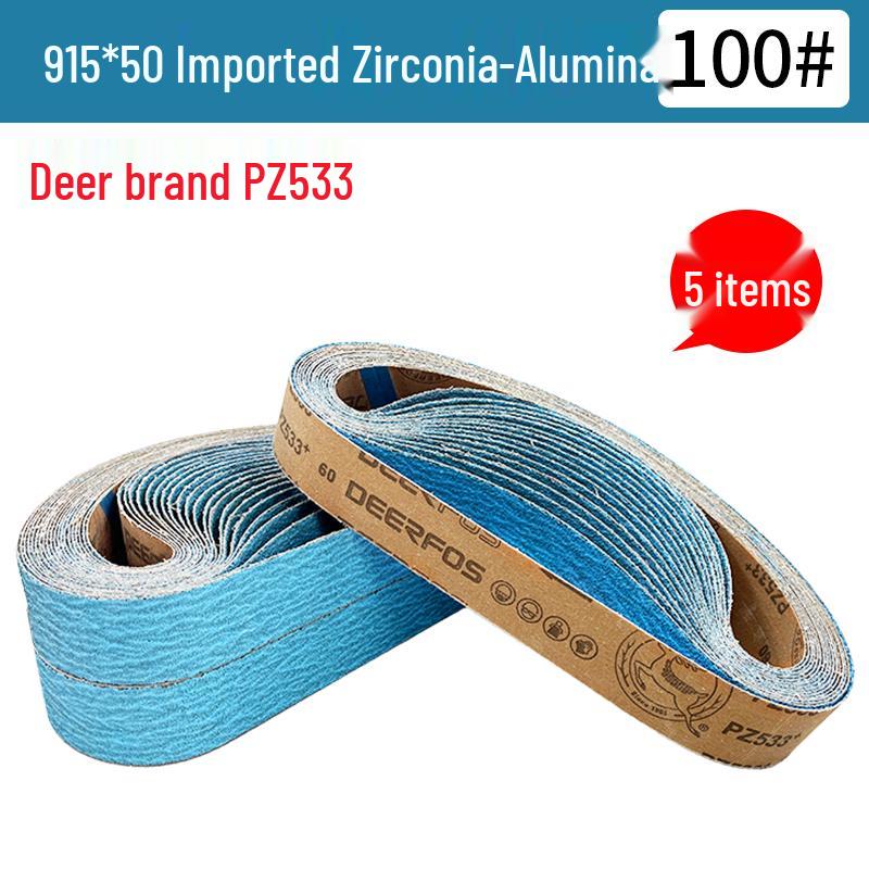 Deer Brand Zirconia Alumina 915x100 MM Sanding Belt for Metal and Stainless Steel Polishing
Deer Brand Zirconia Alumina 915x100 MM Sanding Belt for Metal and Stainless Steel Polishing