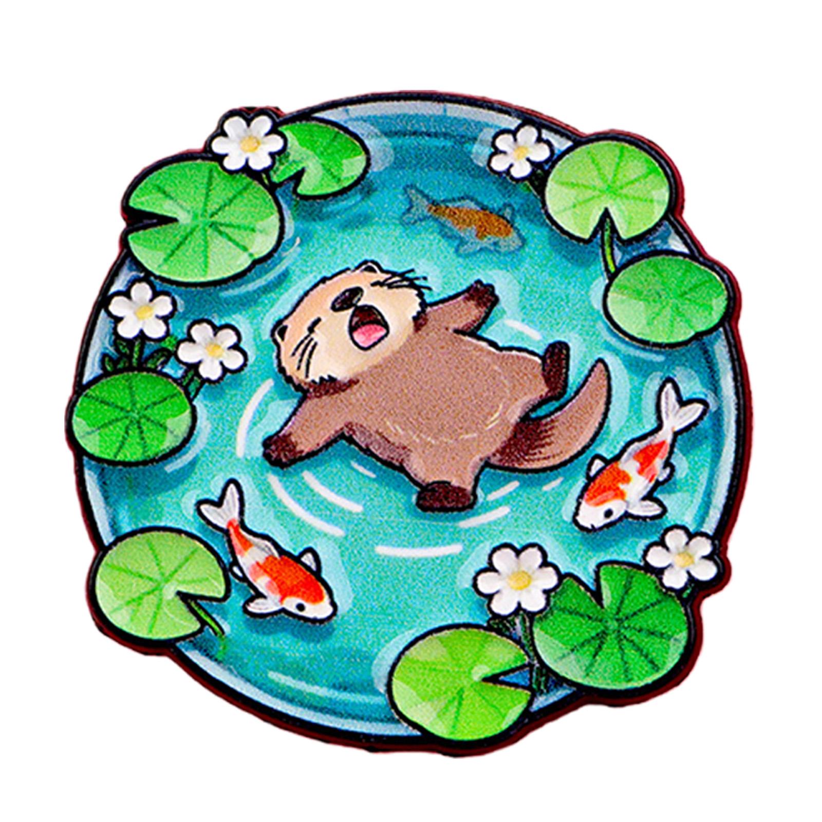 Secure Pin Alloy Pond Brooch Fashion Clothing Accessory Stylish Badge Pin Coat Hat Clothes Backpacks Decoration
Secure Pin Alloy Pond Brooch Fashion Clothing Accessory Stylish Badge Pin Coat Hat Clothes Backpacks Decoration
