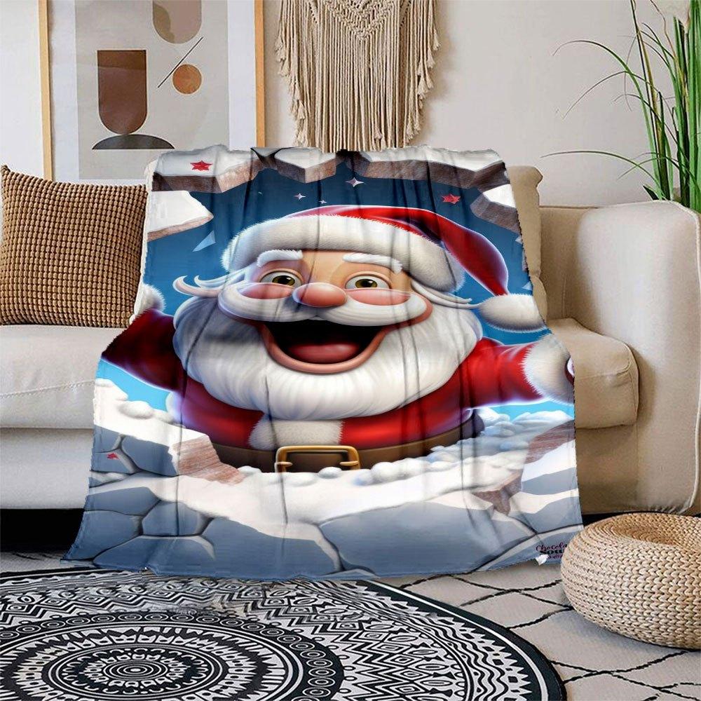 Christmas Santa Claus Breaking Through Ice Wallpaper Blanket Flannel Throw Blanket for Sofa, Bed, Travel, Camping, Office 100x150cm
Christmas Santa Claus Breaking Through Ice Wallpaper Blanket Flannel Throw Blanket for Sofa, Bed, Travel, Camping, Office 100x150cm