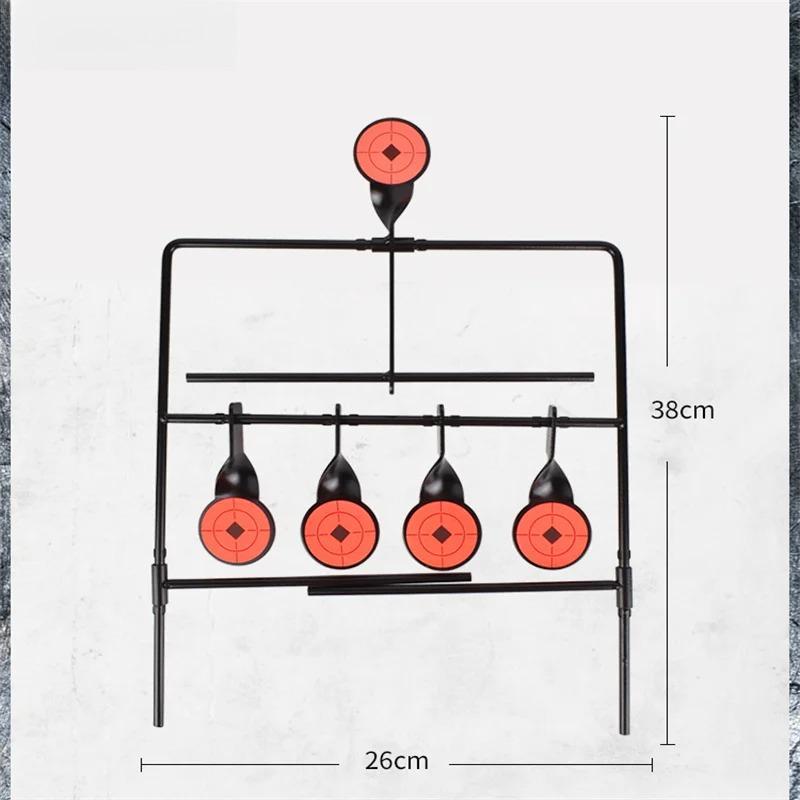 Rotating Metal Target Stand 4+1 Shooting Training Iron Targets for Airsoft, Air Rifle, Air Pistol світло-сірого кольору
Rotating Metal Target Stand 4+1 Shooting Training Iron Targets for Airsoft, Air Rifle, Air Pistol світло-сірого кольору