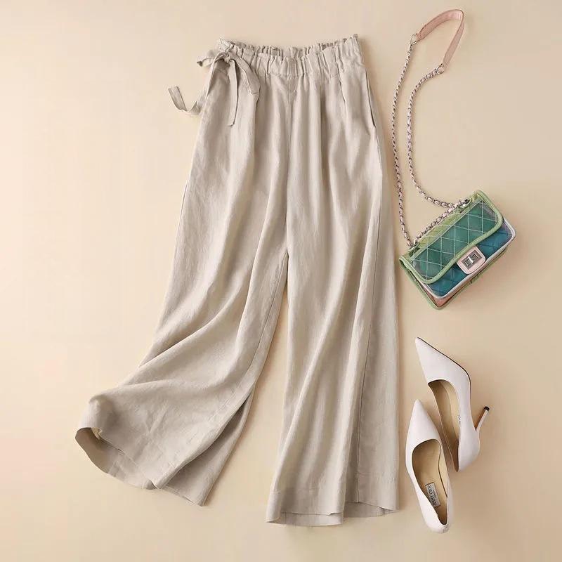 New Drapey Cotton-Linen Wide-Leg Cropped Pants 2026 Spring/Summer Loose High-Waisted Thin Straight-Leg Casual Pants XXXL 150-175
New Drapey Cotton-Linen Wide-Leg Cropped Pants 2026 Spring/Summer Loose High-Waisted Thin Straight-Leg Casual Pants XXXL 150-175