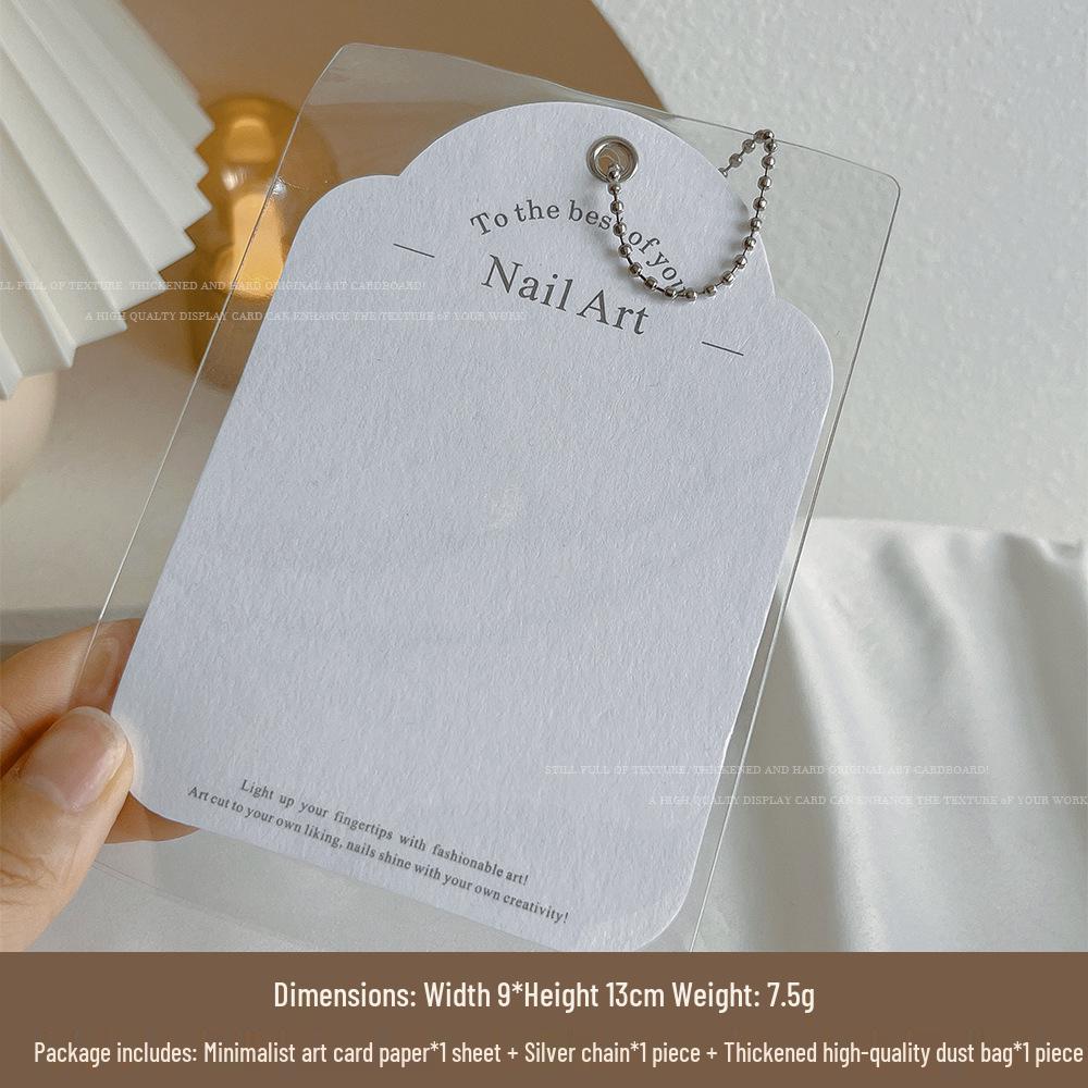 INS Style Dustproof Nail Display Card - Thickened, Wearable, Special Packaging for Nail Salons
INS Style Dustproof Nail Display Card - Thickened, Wearable, Special Packaging for Nail Salons