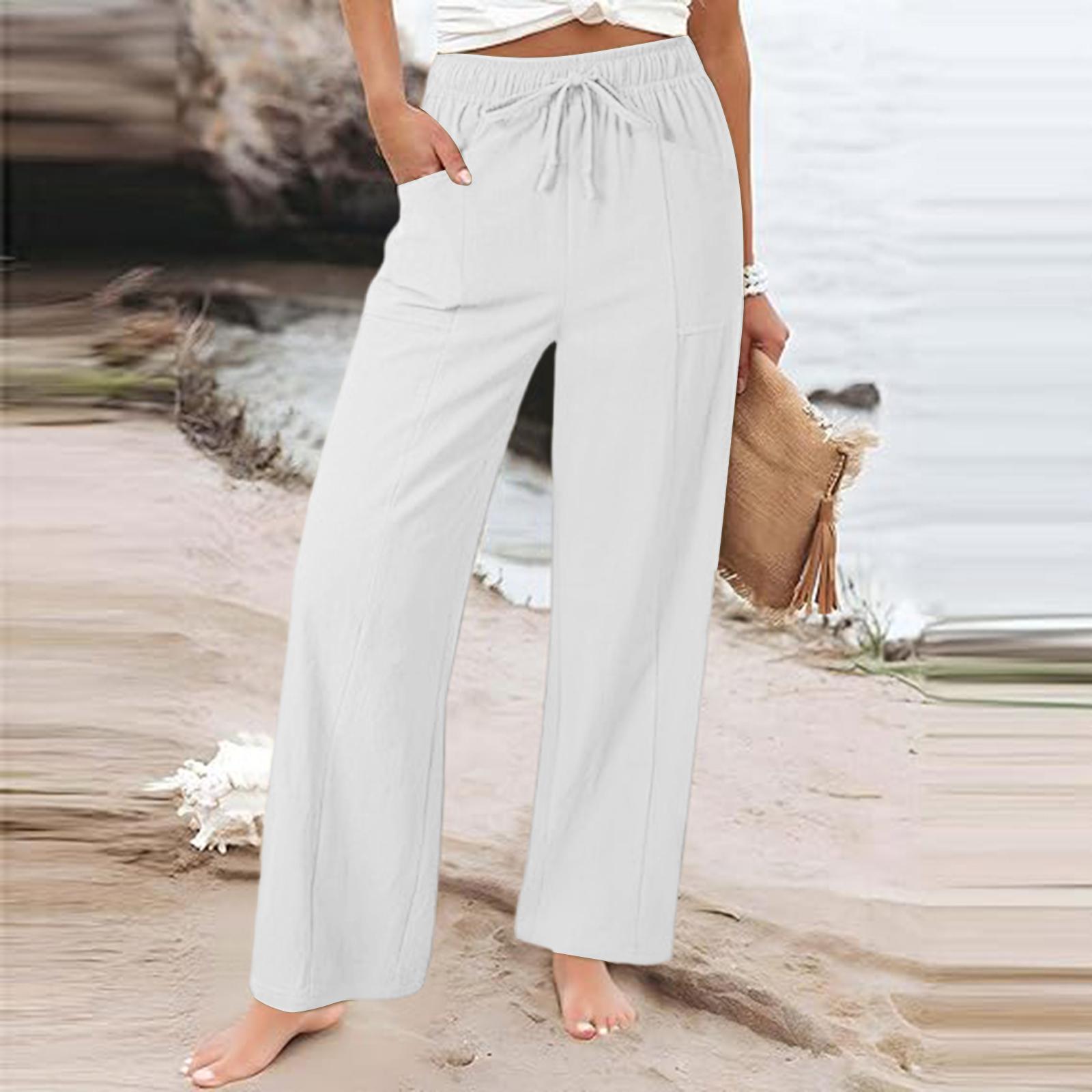 Women s Casual And Fashionable Color Loose Pants With Pocketes XXXL білий
Women s Casual And Fashionable Color Loose Pants With Pocketes XXXL білий