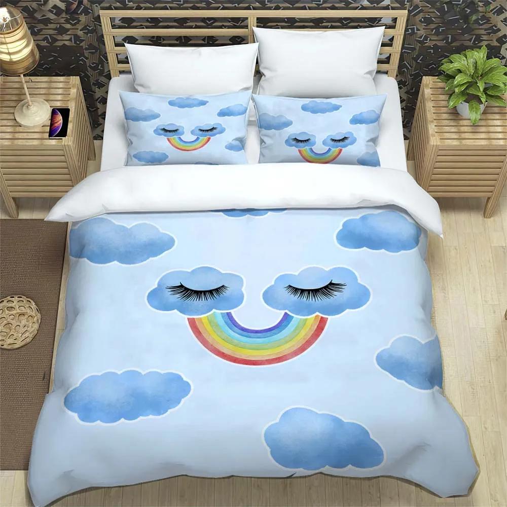 Rainbow Fresh classics Pattern Printing soft and comfortable Complete size Customizable comforter bedding sets EU single(135x200cm)
Rainbow Fresh classics Pattern Printing soft and comfortable Complete size Customizable comforter bedding sets EU single(135x200cm)