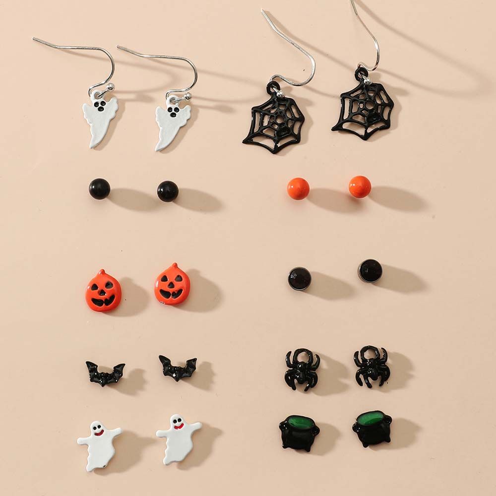Pumpkin Stud Earrings Bat Ghost Halloween Ear Stud Ear Jewelry Party Accessories Women s Earrings 20pairs
Pumpkin Stud Earrings Bat Ghost Halloween Ear Stud Ear Jewelry Party Accessories Women s Earrings 20pairs