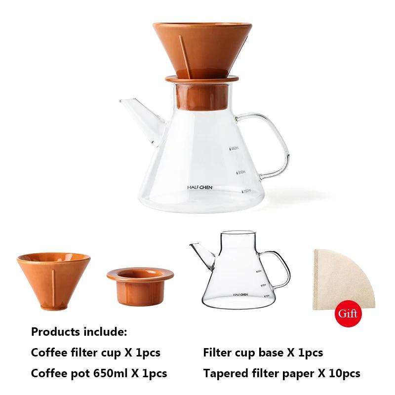 Ceramic One-Person Hand Made Coffee Maker Set, Household Drip-in Glass Filter Cup, Coffeepot Appliance, Graduated Accessories 650ml помаранчевий
Ceramic One-Person Hand Made Coffee Maker Set, Household Drip-in Glass Filter Cup, Coffeepot Appliance, Graduated Accessories 650ml помаранчевий
