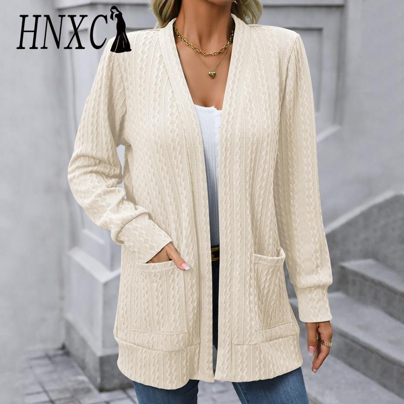 HNXC женские модные повседневные однотонные принты осень-зима свободные свитера с длинными рукавами кардиган пальто
HNXC женские модные повседневные однотонные принты осень-зима свободные свитера с длинными рукавами кардиган пальто