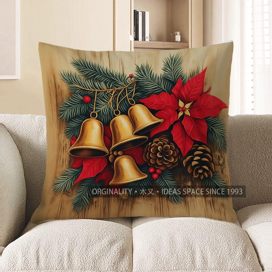 Home Decor Christmas Lantern With Poinsettias Pillow Cover Pattern Cushion Cover Suitable For Sofa Bedroom Car Pillow Cover 40x40cm
Home Decor Christmas Lantern With Poinsettias Pillow Cover Pattern Cushion Cover Suitable For Sofa Bedroom Car Pillow Cover 40x40cm