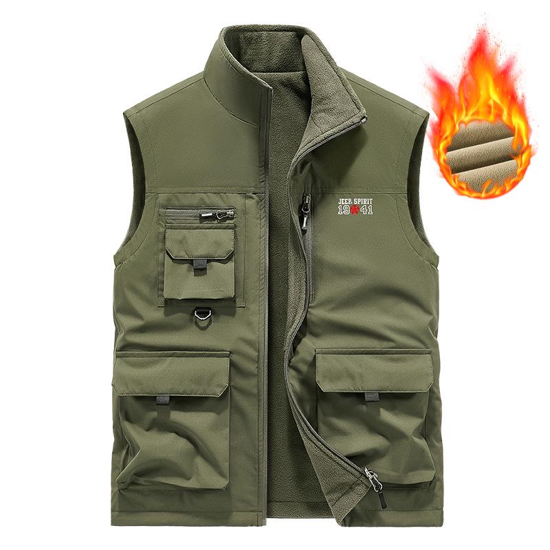 2025 Men s Reversible Fleece Vest - Autumn/Winter Outdoor Casual Wear, Thickened for Warmth XL армія зелений колір
2025 Men s Reversible Fleece Vest - Autumn/Winter Outdoor Casual Wear, Thickened for Warmth XL армія зелений колір