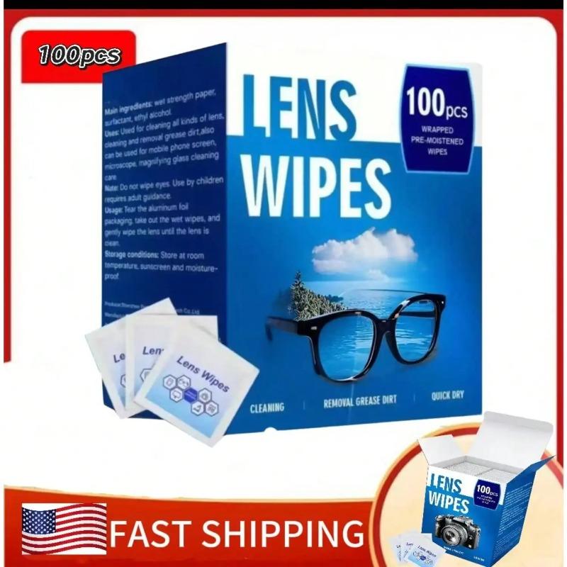 100-Pack Individually Wrapped Pre-Moistened Lens Cleaning Wipes for Eyeglasses, Screens & Camera Lenses United States
100-Pack Individually Wrapped Pre-Moistened Lens Cleaning Wipes for Eyeglasses, Screens & Camera Lenses United States