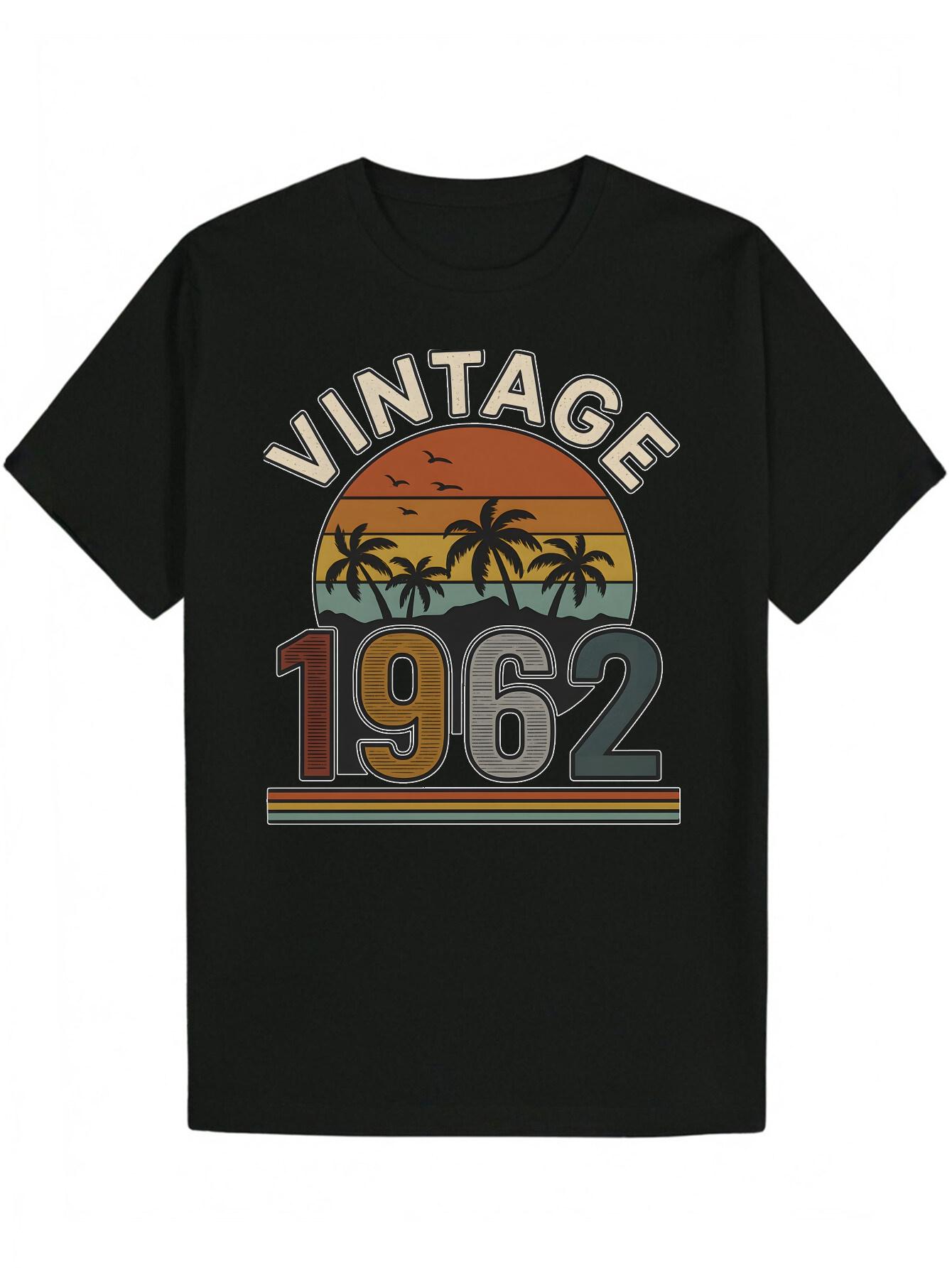 Vintage 1962 Graphic T-shirt - Casual Crew Neck XL
Vintage 1962 Graphic T-shirt - Casual Crew Neck XL