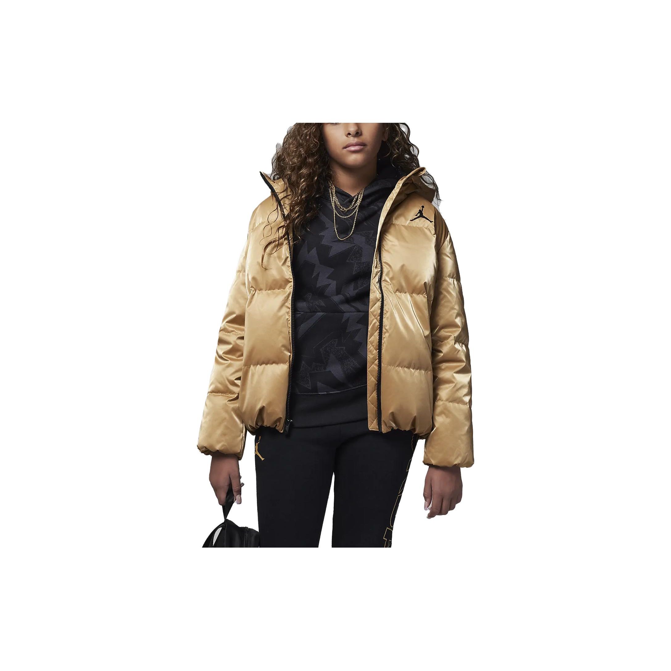 Jordan Kids Hooded Puffer Jacket With Brand Logo Print Kids Outerwear Gold FB9266-707 L
Jordan Kids Hooded Puffer Jacket With Brand Logo Print Kids Outerwear Gold FB9266-707 L