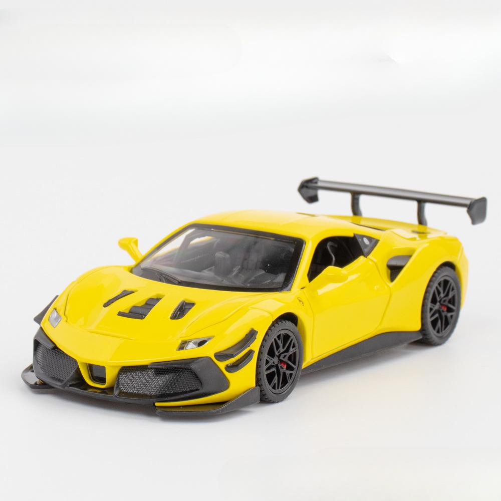 1/32 масштаб Ferrari 488 спортивная модель автомобиля литые игрушечные машинки со звуком и светом инерционные модели украшения подарки на день рождения мальчиков жёлтый
1/32 масштаб Ferrari 488 спортивная модель автомобиля литые игрушечные машинки со звуком и светом инерционные модели украшения подарки на день рождения мальчиков жёлтый