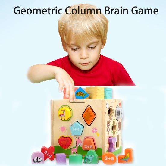1 Set Promote Learning Brain Game Entertainment Innovative Geometric Column Baby Toys 
1 Set Promote Learning Brain Game Entertainment Innovative Geometric Column Baby Toys