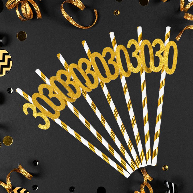 10/20pcs Gold Striped Paper Straw 30 40 50 60 Adult Birthday Party Decoration Drinking Straw 30th Anniversary Supplies Gifts 10pcs
10/20pcs Gold Striped Paper Straw 30 40 50 60 Adult Birthday Party Decoration Drinking Straw 30th Anniversary Supplies Gifts 10pcs