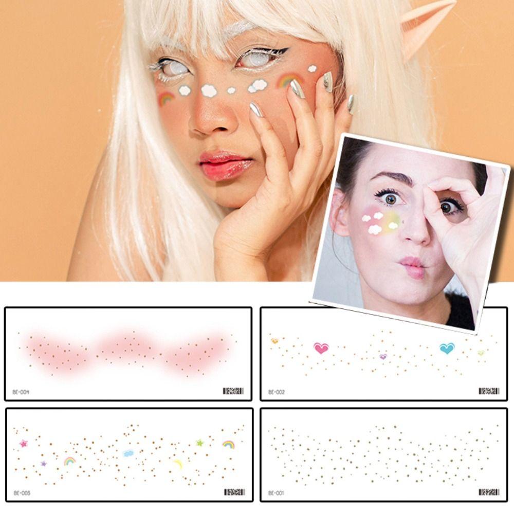 Face Patch Waterproof Sweet Makeup Temporary Tattoo Beauty Sticker Eye Makeup Decal Face Stickers 3
Face Patch Waterproof Sweet Makeup Temporary Tattoo Beauty Sticker Eye Makeup Decal Face Stickers 3
