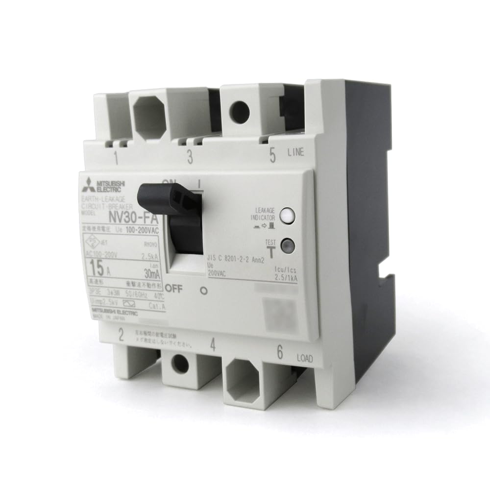 Mitsubishi Electric 3P 15A 30MA leakage circuit breaker for control NN NV30-FA (Earth panel) (3 poles) (AC)
Mitsubishi Electric 3P 15A 30MA leakage circuit breaker for control NN NV30-FA (Earth panel) (3 poles) (AC)
