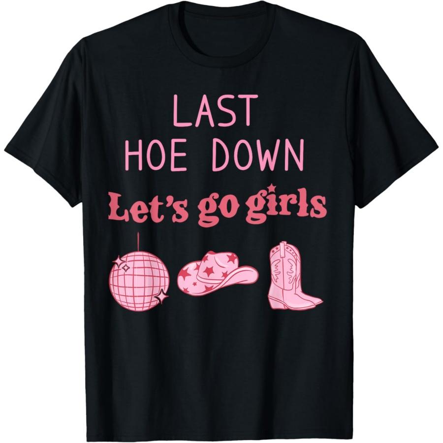 Last Hoe Down Bachelorette Western Style Cowboy Hat Boots T-Shirt XXXXXL чорний
Last Hoe Down Bachelorette Western Style Cowboy Hat Boots T-Shirt XXXXXL чорний