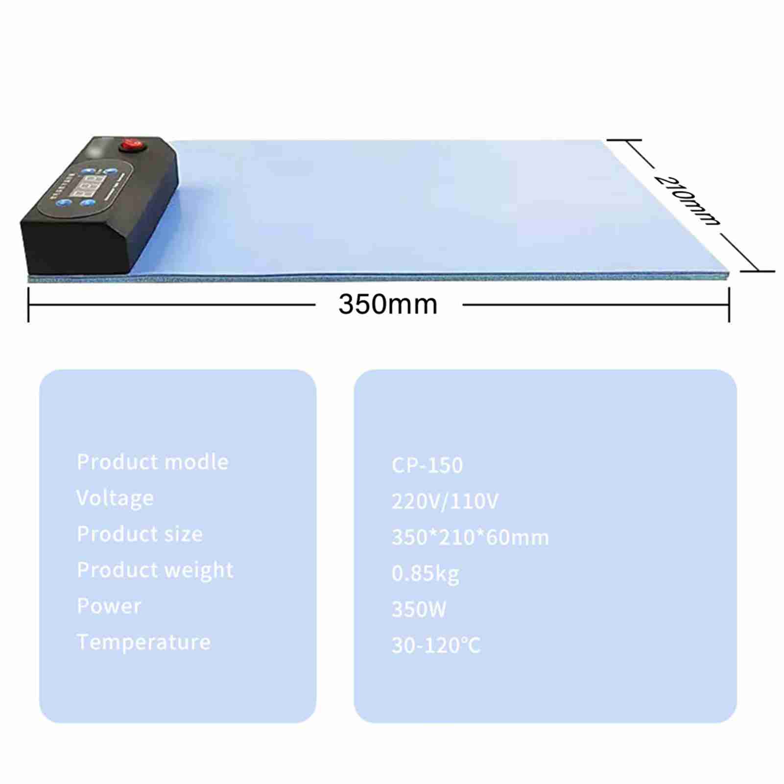 CPB Heat Pad Repair Tool Нагревательная пластина - Машина для разделения ЖК-экранов смартфонов, встроенный подогрев EU Plug
CPB Heat Pad Repair Tool Нагревательная пластина - Машина для разделения ЖК-экранов смартфонов, встроенный подогрев EU Plug