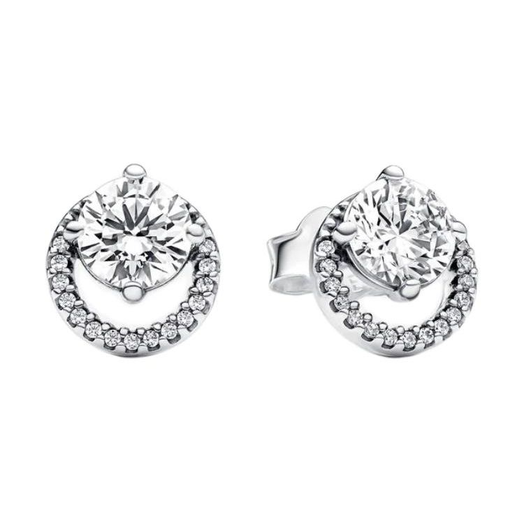 Pandora Inlaid Design 925 Silver Cubic Zirconia Square Stud Earrings Women earrings 291248C01 Default Packaging
Pandora Inlaid Design 925 Silver Cubic Zirconia Square Stud Earrings Women earrings 291248C01 Default Packaging