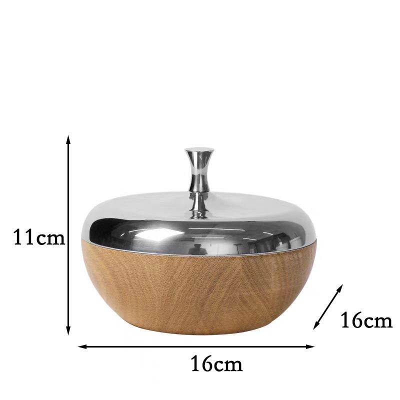 Modern Round Snack Jar, Stainless Steel & Solid Wood Canister with Lid, Kitchen Pantry Storage, Minimalist Home Decor
Modern Round Snack Jar, Stainless Steel & Solid Wood Canister with Lid, Kitchen Pantry Storage, Minimalist Home Decor
