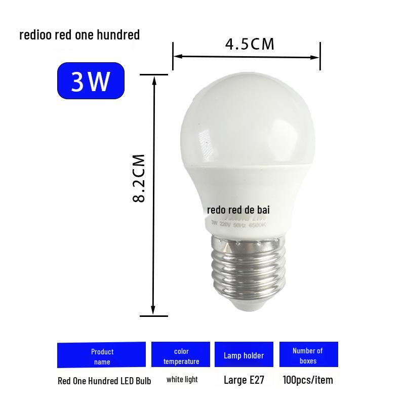 Red One 100 LED Super Bright Energy-Saving, Flicker-Free, Eye Protection Bulb
Red One 100 LED Super Bright Energy-Saving, Flicker-Free, Eye Protection Bulb
