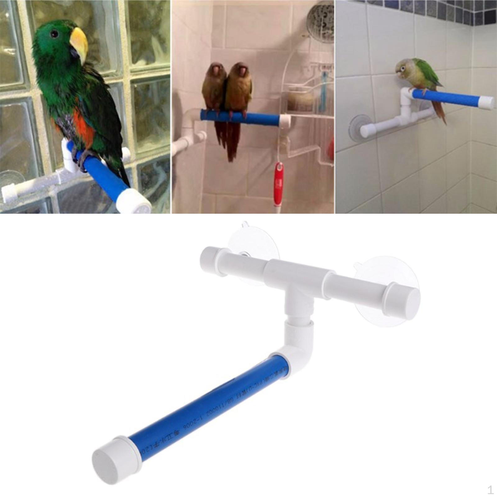 Suction Cup Bird Shower Perch window and wall Stand Parrot Bath Toy for Finch Parakeet Cockatiel
Suction Cup Bird Shower Perch window and wall Stand Parrot Bath Toy for Finch Parakeet Cockatiel