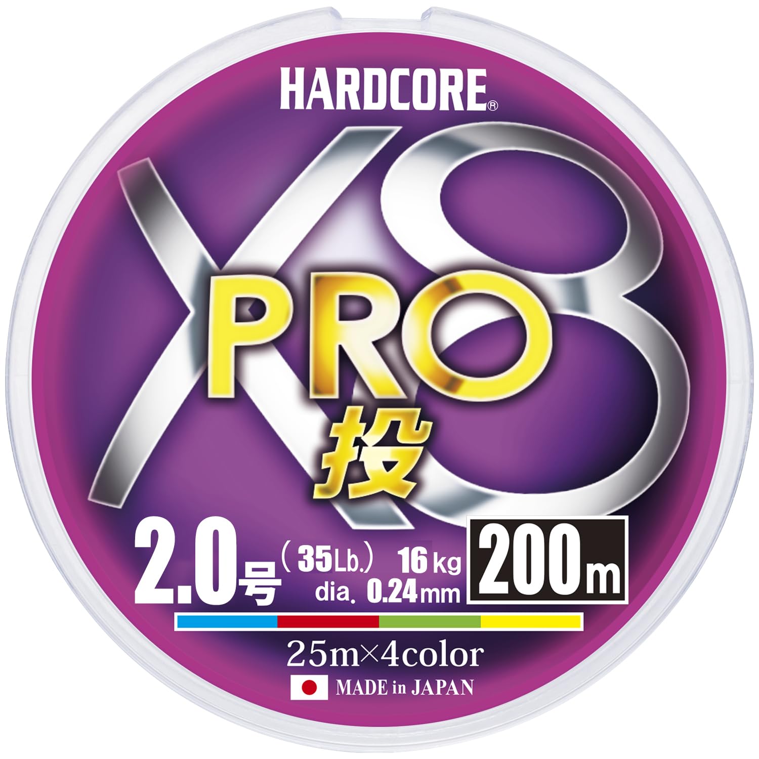 DUEL HARDCORE PE Line 2 HARDCORE X8 PRO Throw 200m 2 4 Color Marking Throw H3913 No. No.
DUEL HARDCORE PE Line 2 HARDCORE X8 PRO Throw 200m 2 4 Color Marking Throw H3913 No. No.