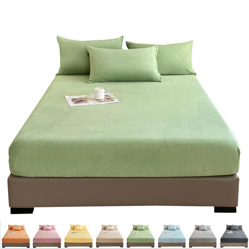 3Pcs Set Thicken Velvet Fitted Sheet Pillowcases Winter Mattress Cover Bed Pad Protector Warm Bed Sheets King Queen Bed Cover 80x190x28cm 3pc set
3Pcs Set Thicken Velvet Fitted Sheet Pillowcases Winter Mattress Cover Bed Pad Protector Warm Bed Sheets King Queen Bed Cover 80x190x28cm 3pc set