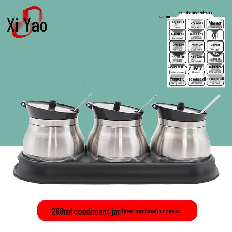 Xiyao Stainless Steel Commercial Seasoning Dispenser Set
Xiyao Stainless Steel Commercial Seasoning Dispenser Set