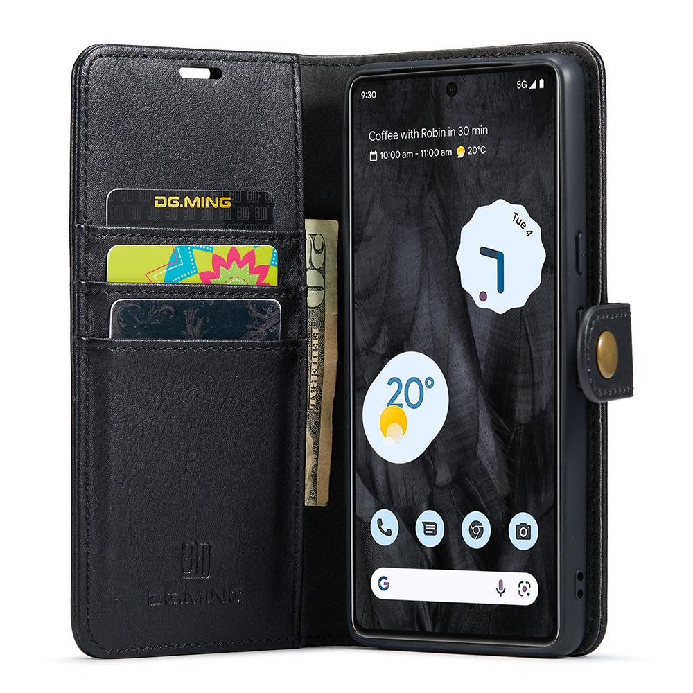 DG.MING For Google Pixel 8 Pro Detachable Magnetic Phone Case Anti-scratch Split Leather Wallet Stand Cover Black
DG.MING For Google Pixel 8 Pro Detachable Magnetic Phone Case Anti-scratch Split Leather Wallet Stand Cover Black