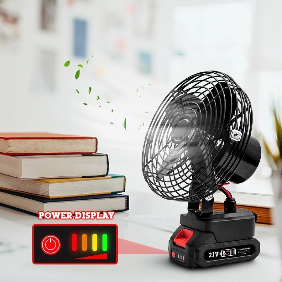 12W Wireless Portable Fan Household Rechargeable High-power Fan Outdoor Camping Small Lithium Battery Electric Fan 8 inches
12W Wireless Portable Fan Household Rechargeable High-power Fan Outdoor Camping Small Lithium Battery Electric Fan 8 inches
